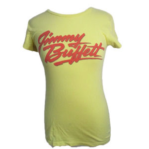 Jimmy Buffett Margaritaville Yellow Red Woman To Blame Tee Shirt